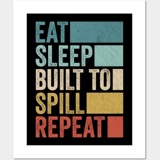 Funny Eat Sleep Spill Name Repeat Retro Music Fanart Vintage Posters and Art